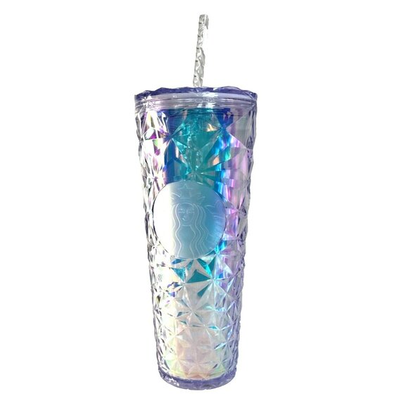 Starbucks Christmas Holiday 2023 Winter White Venti Tumbler 24 oz Cold Drink - Picture 1 of 2